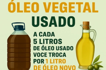 Descarte de óleo vegetal(óleo de cozinha)